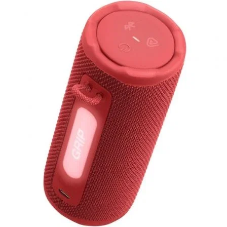 JBL Grip Altavoz Bluetooth Portátil 16W, IP68 a Prueba de Agua y Polvo, 14h Autonomía, Luz Ambiental, Sonido JBL Pro, Color Rojo JBL Grip Altavoz Bluetooth Portátil 16W, IP68 a Prueba de Agua y Polvo, 14h Autonomía, Luz Ambiental, Sonido JBL Pro, Color Rojo
